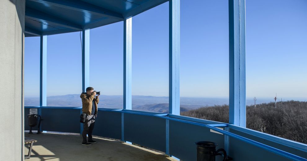 FOTO: S-a renovat zona de belvedere de la Kékestető, cel mai înalt vârf muntos din Ungaria